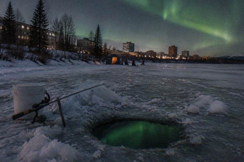 Ice Fishing and Aurora Combo